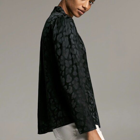 Aritzia Babaton Power Blouse in black Small - Picture 3 of 11